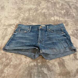 Mother Cuffed Jean Short Shorts size 27